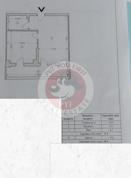 Mc'Donalds | Apartament 2 camere | Decomandat | 48mp | B12157